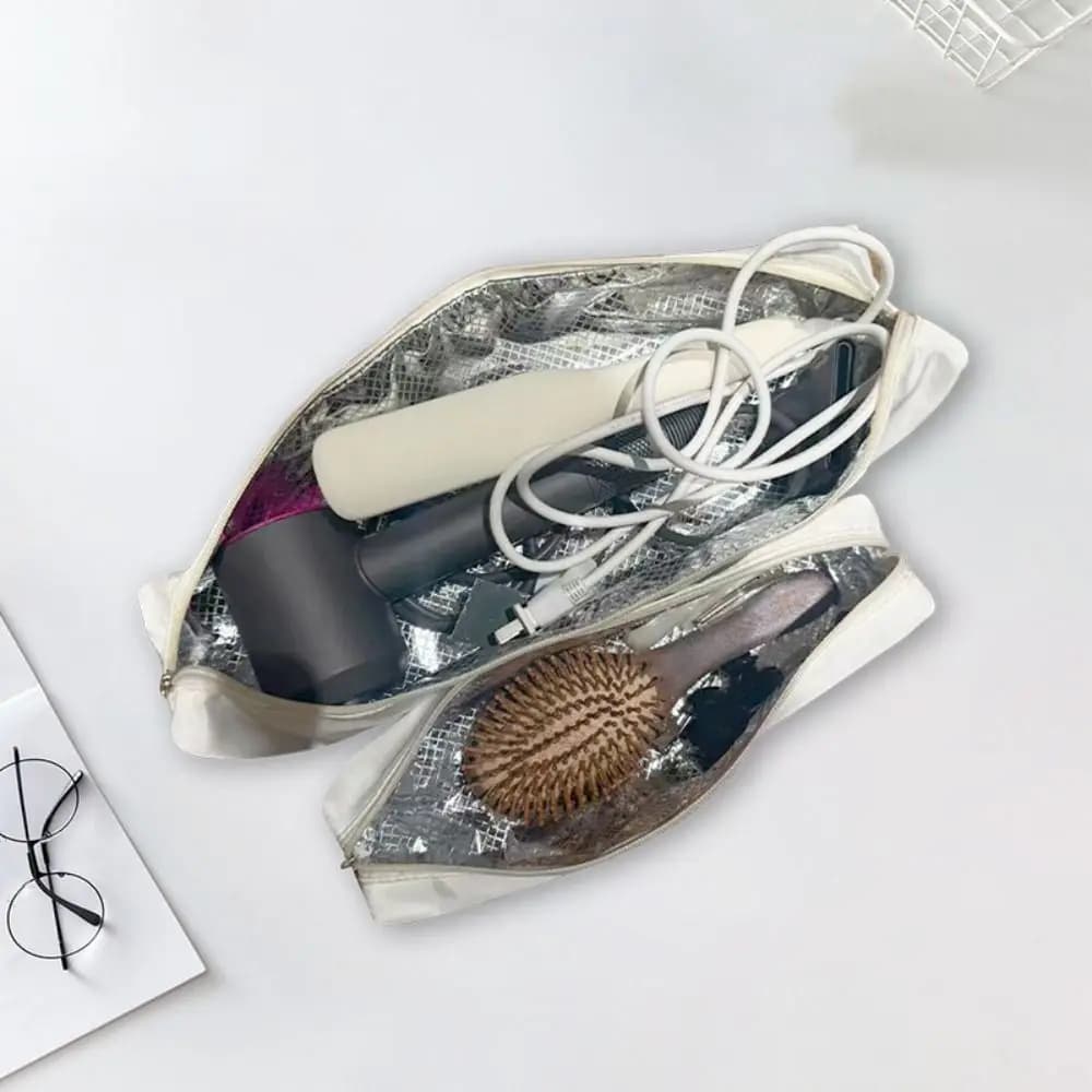 Heat Resistant Curling Iron Bag Dustproof Large Capacity Straightener Storage Pouch Portable Waterproof Cosmetics Bag