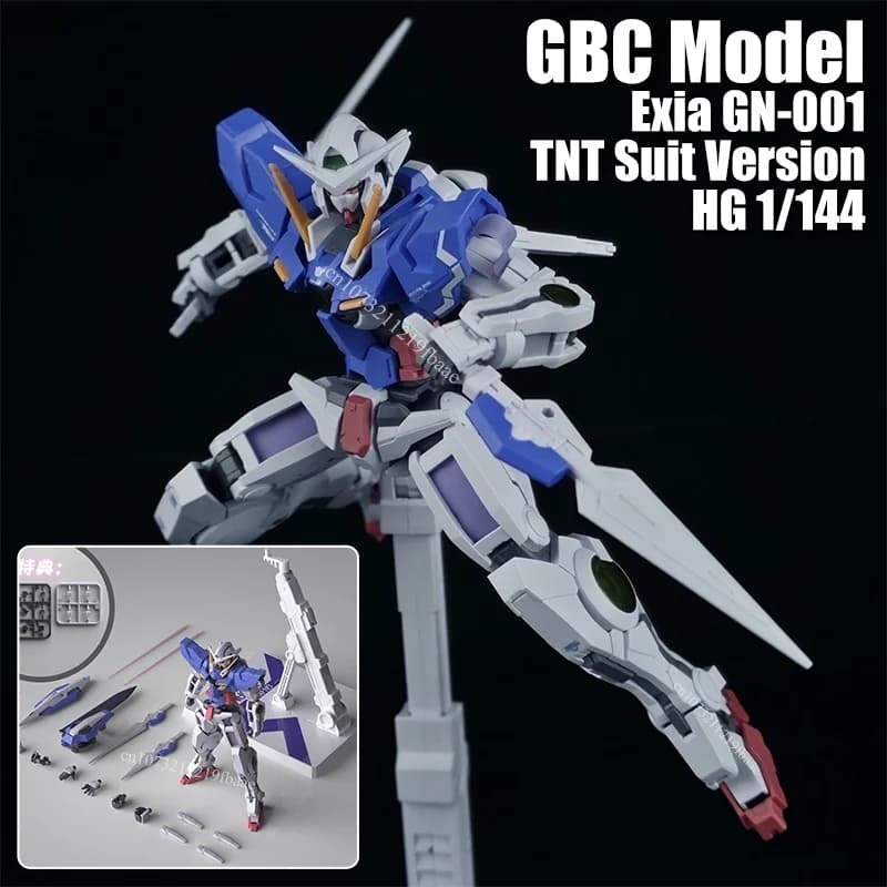 Disponibile Modello GBC Exia HG 1/144 GN-001 Versione TNT Kit di Montaggio Giocattoli Action Figure Modellini Robot in Plastica Regalo
