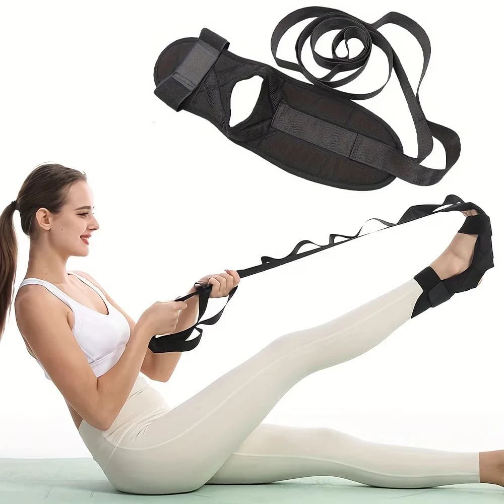 Adjustable Yoga Stretching Band for Leg and Foot, Oxford Fabric Resistance Rope for Stretching Exercises and Fitness