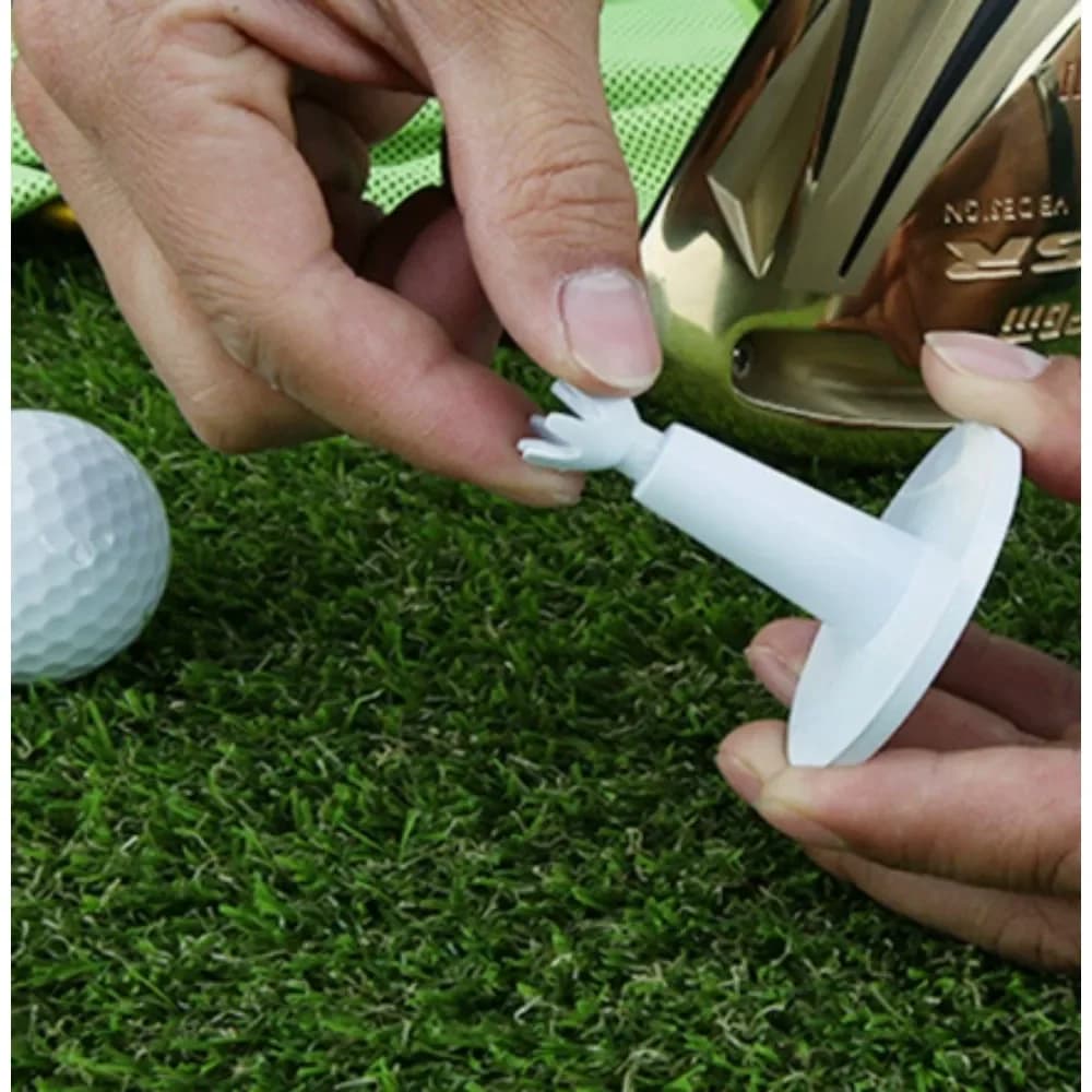 1 pz Golf Ball Tee PGM Supporto in gomma flessibile Suave regolabile Anti-vol Auto Pie Deporte Soporte Pelota
