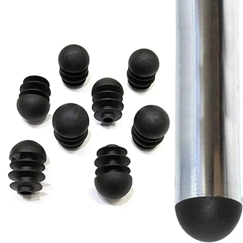 12 Pieces New Plastic Round Carpets for Furniture, Black Bearings Anti-slip for Table Legs and Chairs