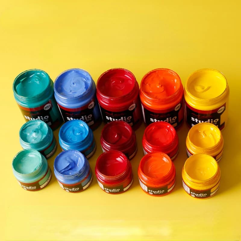 500ML Large-capacity Canned Acrylic Paint Art Studio with Multi-color Waterproof Painting To Create DIY Artist Supplies