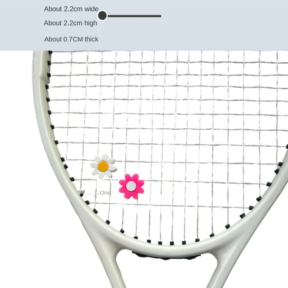 Anti-vibration Flower Tennis Racket Shock Absorber Mini Flower Tennis Racket Dampener Portable Silicone