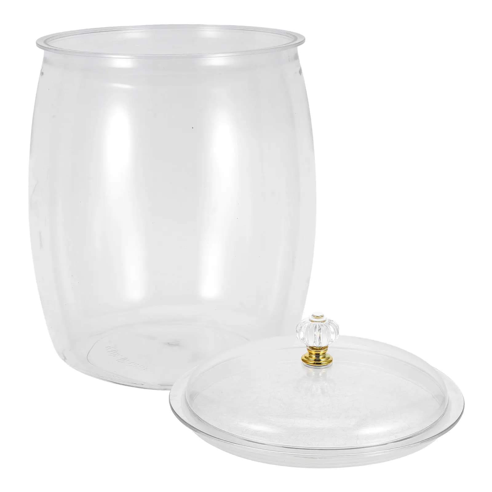 Plastic Food Storage Jar Large Capacity Airtight Sealed Transparent Container Cookie Candy Kitchen Plastic Canister