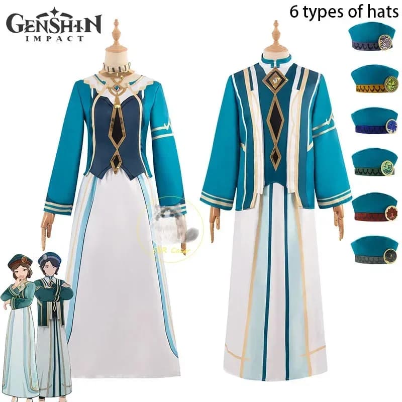 Genshin Impact Costume Cosplay Xumi Ordine Academy Uomo Donna Cappello uniforme Gioco anime Sumeru Biblioteca Stile cinese Halloween Cos