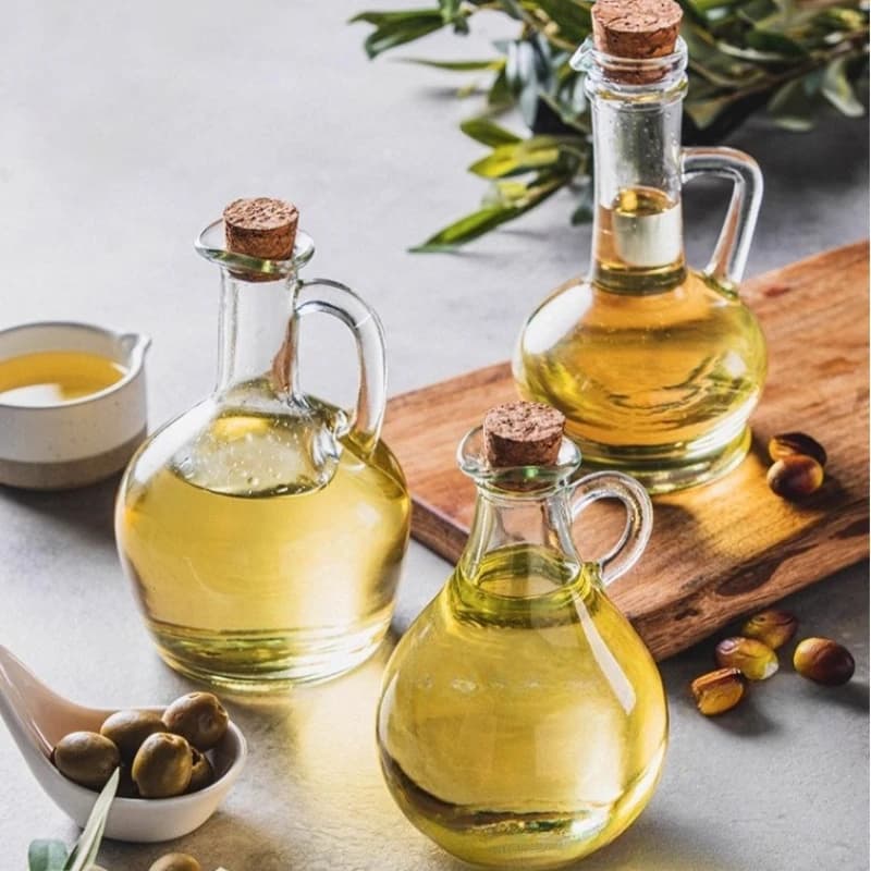Oliera in Vetro Stile Europeo con Manico, Bottiglia per Condimenti, Accessori per la Cucina Domestica