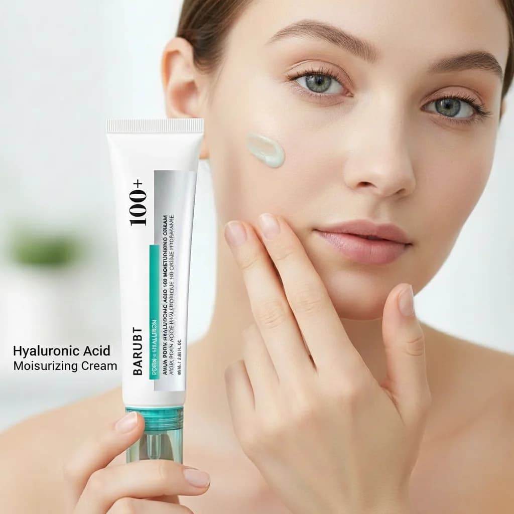 PDRN Hyaluronic Face Cream Reparator for Non Uniform Skin Tone, Hydrating and Rassodant with Hyaluronic Acid, Korean Skincare