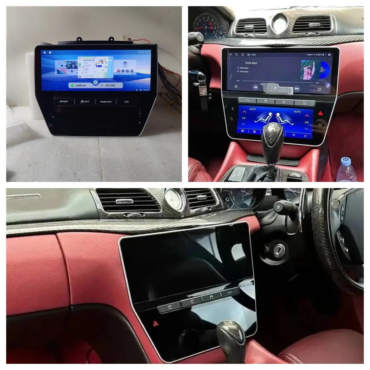 Schermo Android per Maserati Gran Turismo GT 2007-2015 Carplay Autoradio Stereo Auto Lettore Multimediale Video GPS Navigazione