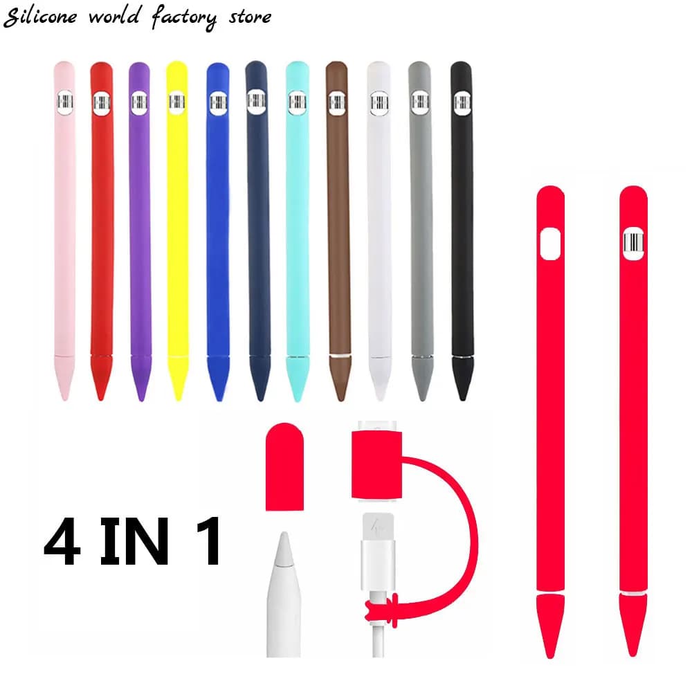 Silicone World Colorful Silicone Cover For Apple Pencil 1st Generation Case For IPad Tablet Touch Pen Stylus Protective Sleeve