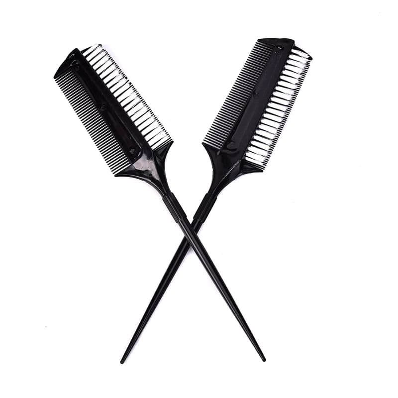Double-faced comb for dyeing, Professional Nylon brush for drying and coloring Hair, Hairstyle Tools