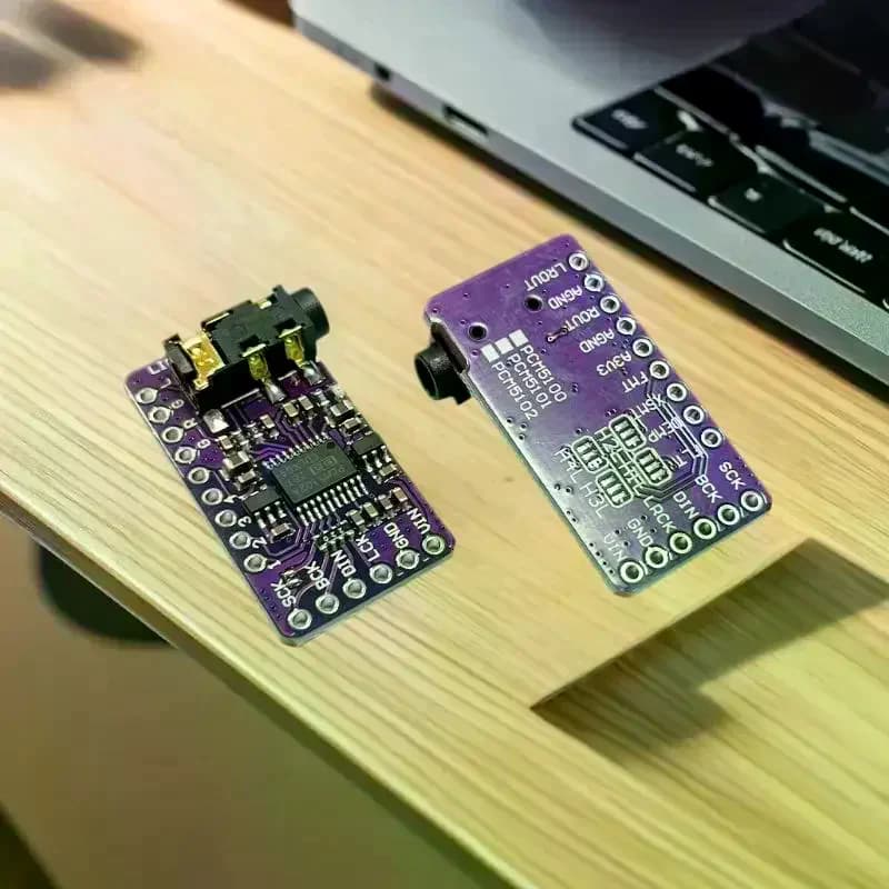 Modulo Decoder DAC I2S GY-PCM5102 PCM5102A 32Bit 384kHz Scheda Audio HiFi per Raspberry Pi Formato PHAT