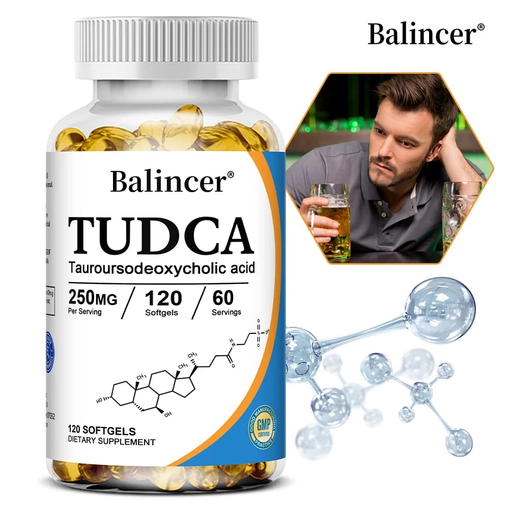Capsule TUDCA 250mg - Detox del Fegato e Supporto della Vescica Biliare, Salute Intestinale, Salute Digestiva, Potenziamento Immunitario, Anti-Invecchiamento