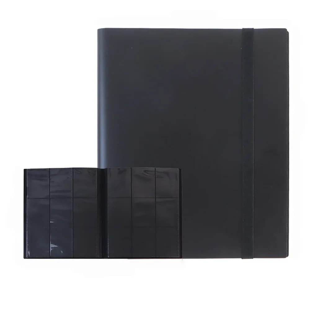 Album a Griglia Trasparente con 9 Scomparti per Carte e Biglietti, Mini Album Fotografico Portatile, Contenitore Multiuso per Oggetti da Collezione