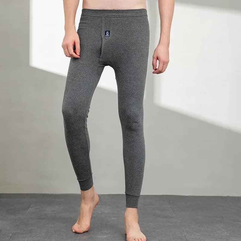 1PCS 100% Cotone Biancheria Intima Termica Da Uomo Lungo Johns Hombre Autunno Inverno Tenere Al Caldo Pantaloni Termici Mens Leggings Thermo Pantaloni Lunghi