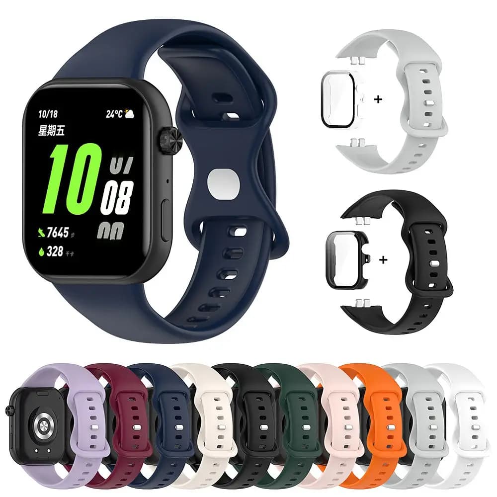 Silicone Watch Band& Glass Cases for Huawei Honor Choice ROSSINI 2i Strap Sport Bracelet Belt Replacement Wristband& cover