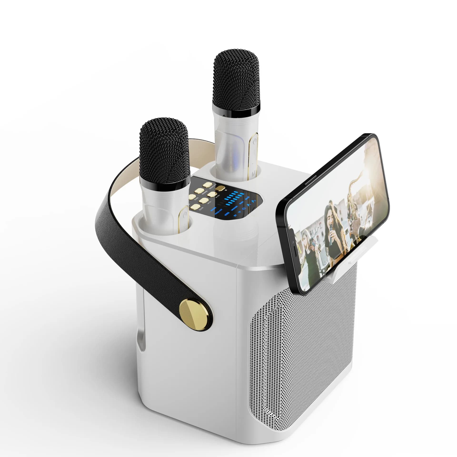 Altoparlante Bluetooth S882K Song, Karaoke Domestico ad Alto Volume, Doppi Microfoni, Macchina per Karaoke con Microfono, Altoparlante YS203