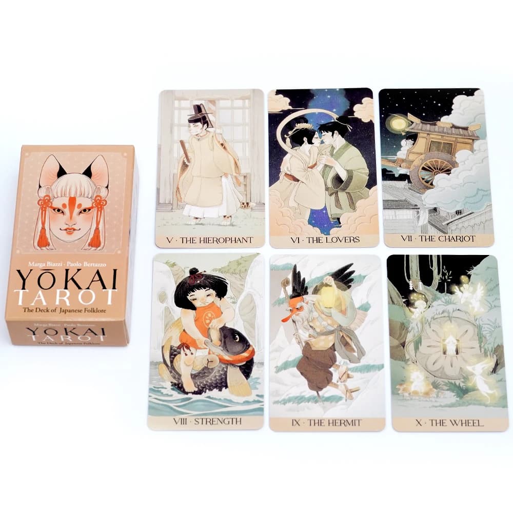 Yokai Tarocchi Mazzo 78 Pezzi Carte Radicate In Folklore Giapponese Versione Inglese Gioco Da Tavolo Famiglia Racconto Gioco Del Partito Oracle Carte Giocattolo