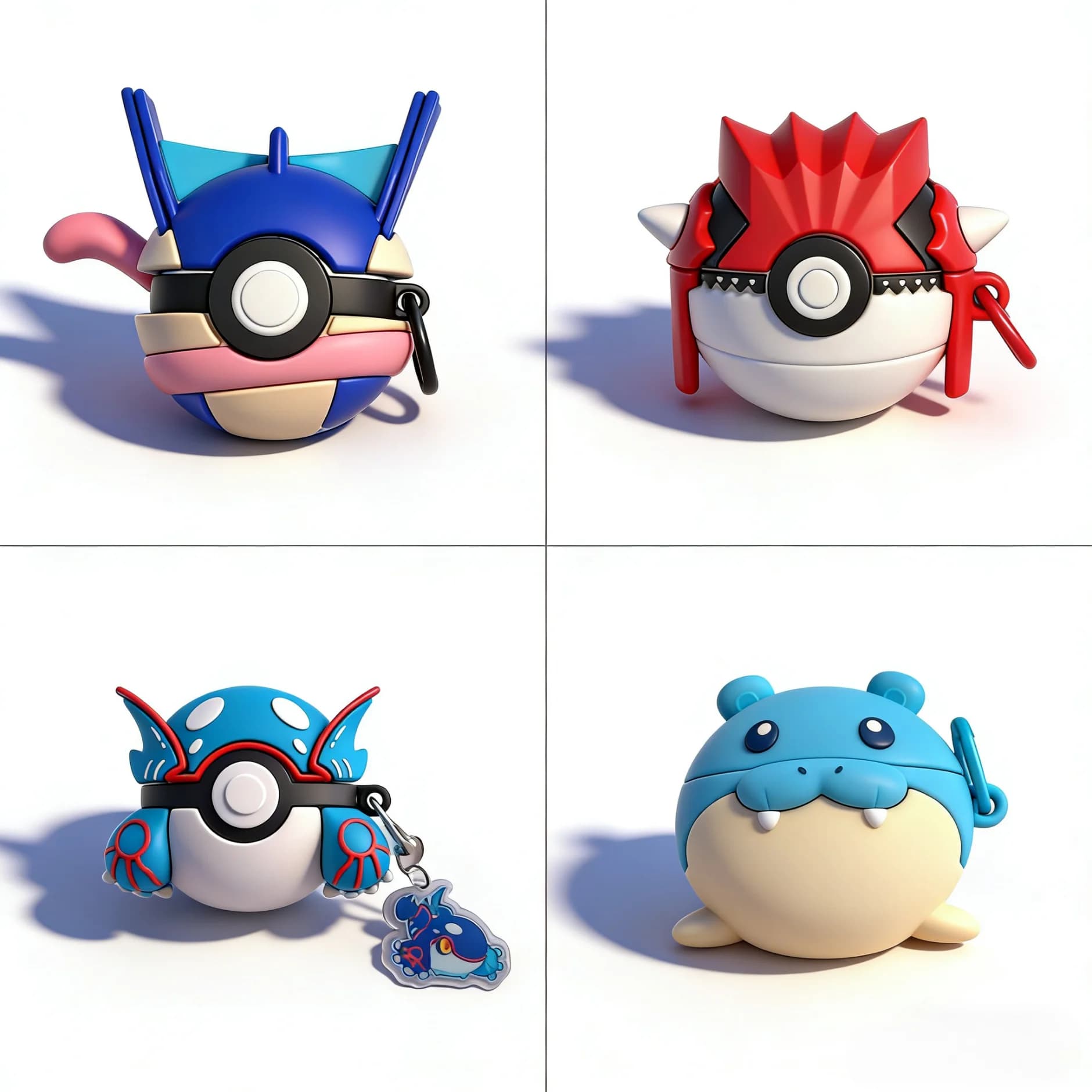 Custodia per Auricolari Antiurto e Impermeabile con Design Anime Carino per Airpods Pro3, Pro2, 4, 3, 2