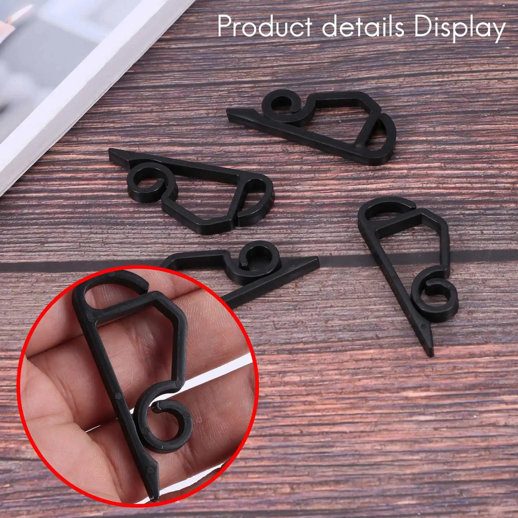 Ganci per grondaie ABXF-Mini, clip per luci natalizie da esterno, clip per appendere luci per decorazioni natalizie e luci a stringa