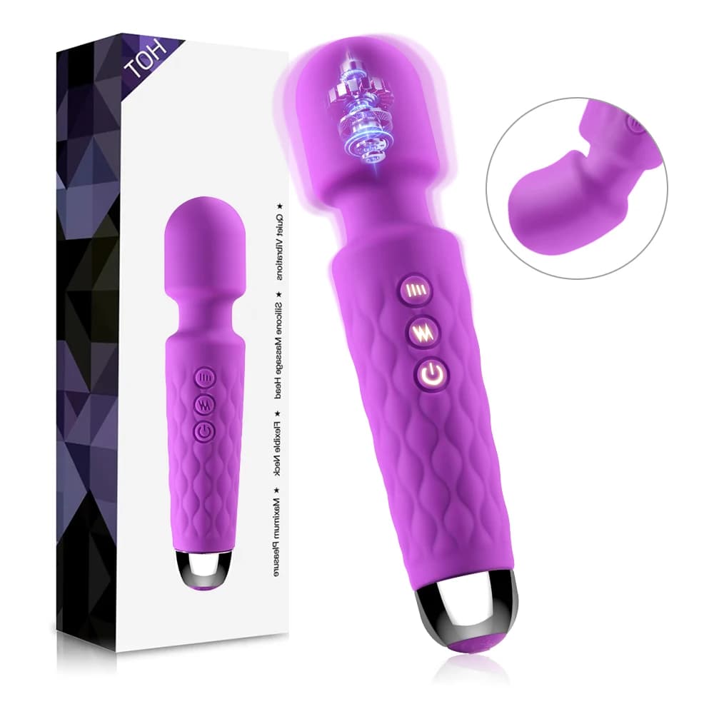 Potenti vibratori per il punto G, sex toy per donne, 8 velocità, 20 modalità di vibrazione, stimolatore del clitoride, bacchetta magica AV, accessori per adulti.
