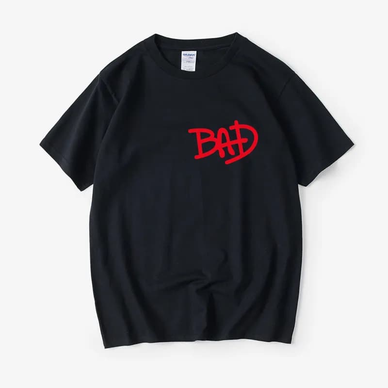 T-shirt Michael Jackson Rock Street Personality HIPHOP Rock Hip Hop a maniche corte girocollo estiva da uomo e bambino