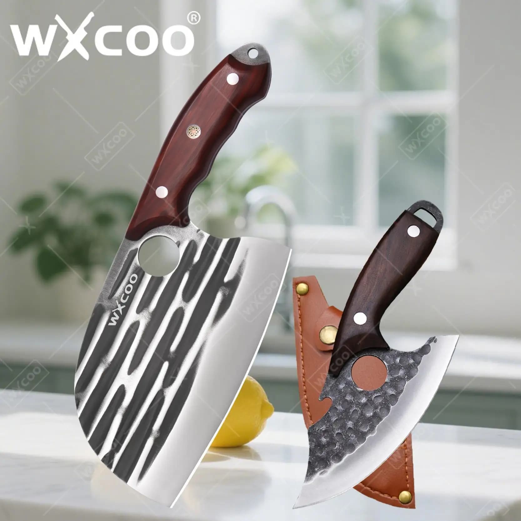 WXCOO Coltello in acciaio inossidabile, coltello per disossare, coltello per sbucciare la frutta, coltello per carne, coltelli da cucina professionali
