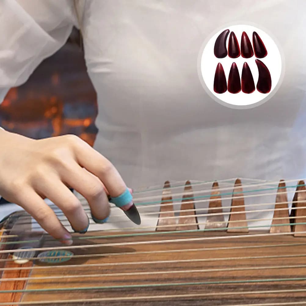 Plettri a fascia da dito per chitarra acustica, banjo, guzheng classico - Accessorio durevole