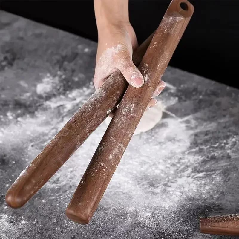 Mattarello in noce naturale per pasta rullo di legno rotolo di pasticceria accessori da cucina attrezzi per Pizza