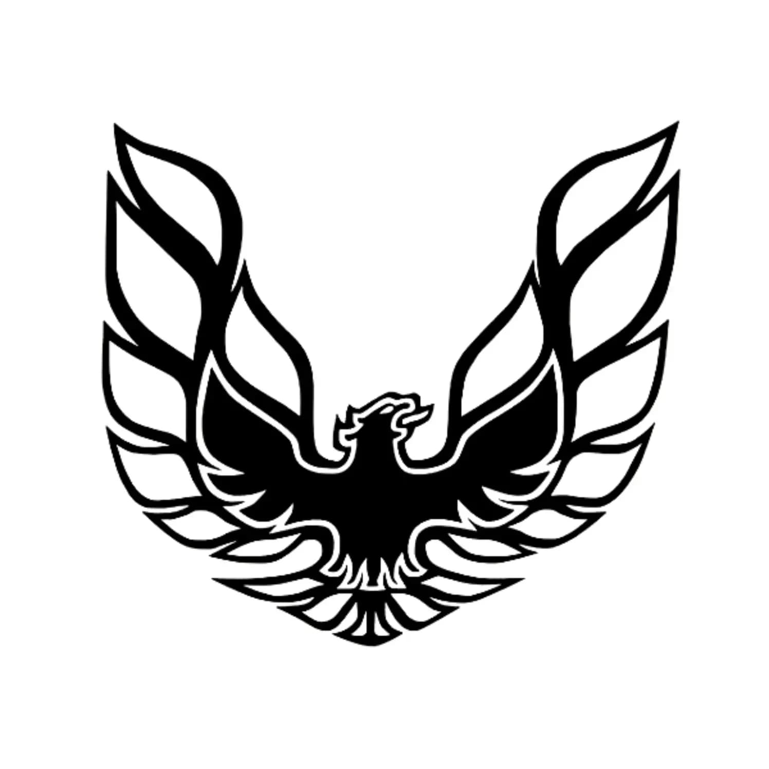 New Design Car Sticker Fun Firebird Art Pattern Design Car bumper body decoration decal decal, 10cm