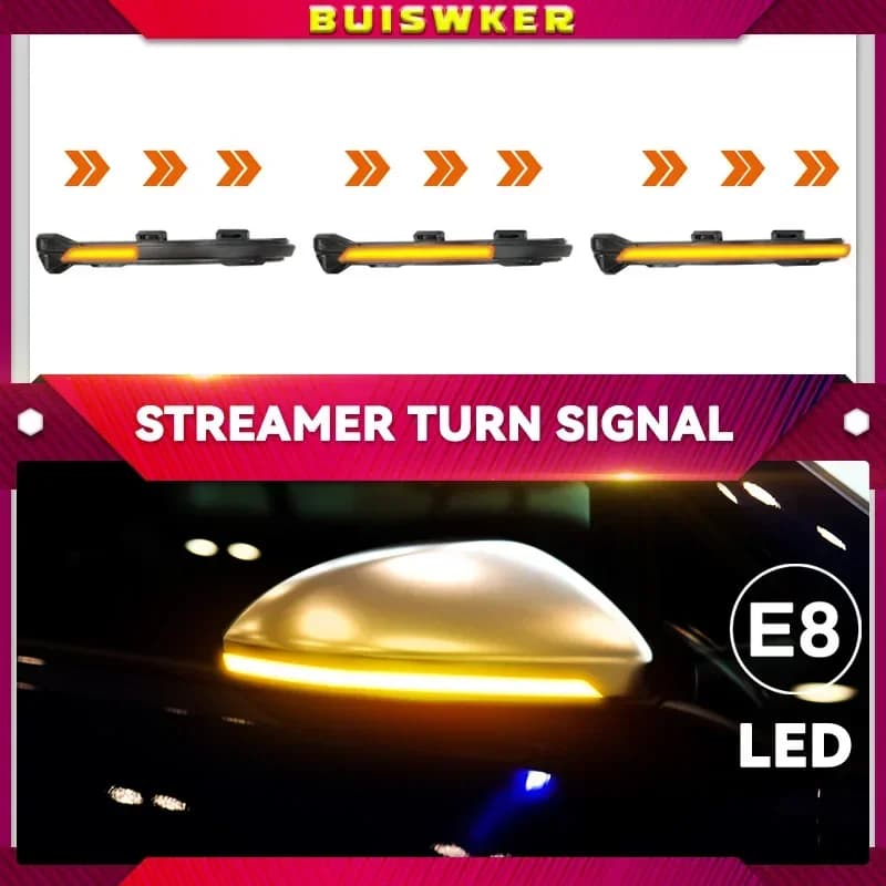 Dinamico LED Indicatori di direzione di Cristallo per VW Golf MK7.5 GTI 7 7.5 R Rline GTD MKVII Specchio Luce Trasparente 2013 2015 2018 2019 2020 Freccia