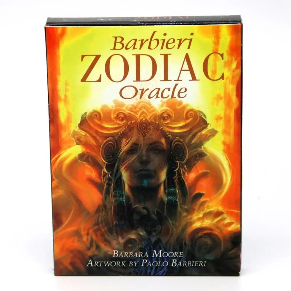 Carte Oracolo dello Zodiaco Barbieri, Gioco di Carte Tarocchi Oracolari 10,4*7,3cm