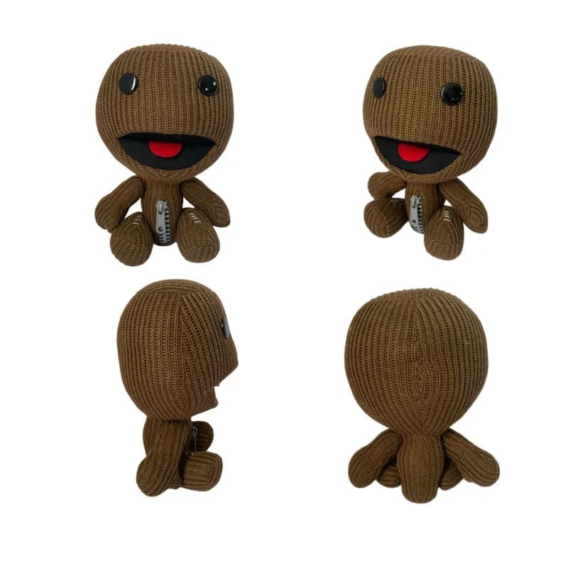 25cm LittleBigPlanet Sackboy Plushie Soft Stuffed Doll with Embroidery Details Fast Shipping Gift for Gamers