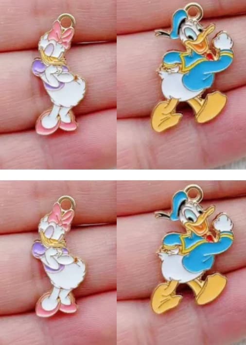 Set di 10 Ciondoli a Tema Cartone Animato per Orecchini, Portachiavi, Collane, Bracciali, Gioielli Fai da Te, Componenti Artigianali, Regalo
