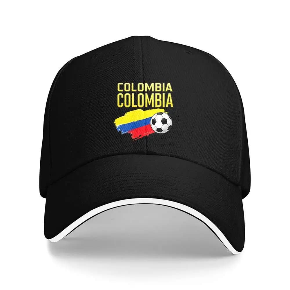 Cappellino da tifoso di calcio colombiano - Leggero, colori della bandiera Basombia (giallo, verde, blu) - Cappello unisex Speball