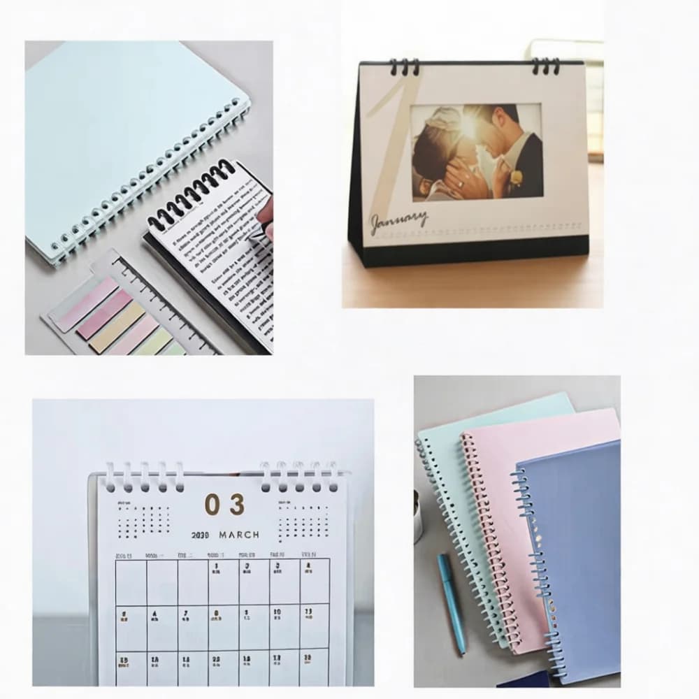 B5 Notebook Binding Ring 30 Hole Plastic Coil Spines For Loose Leaf Planner Calendar Organizer Office School Stationery