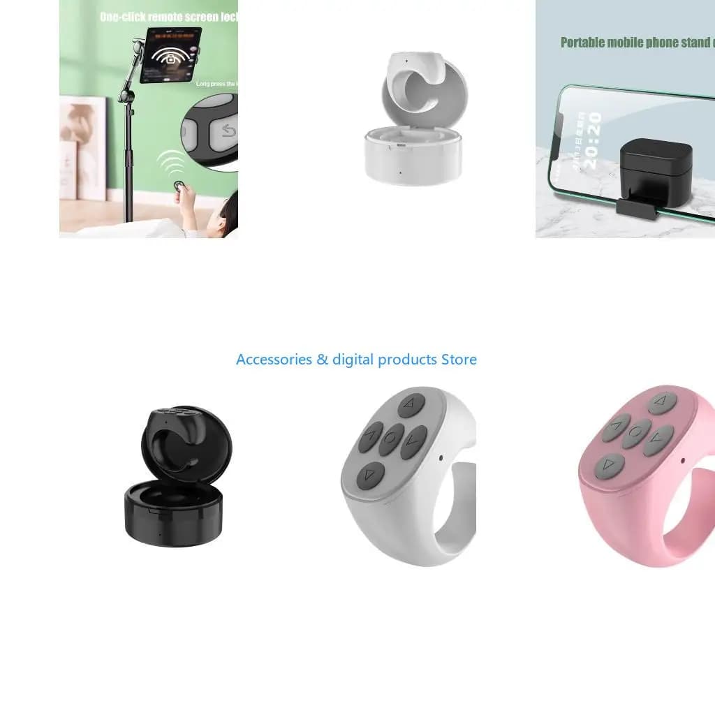 77JD Bluetooth-compatible Remote Control For Smartphone Page Turning