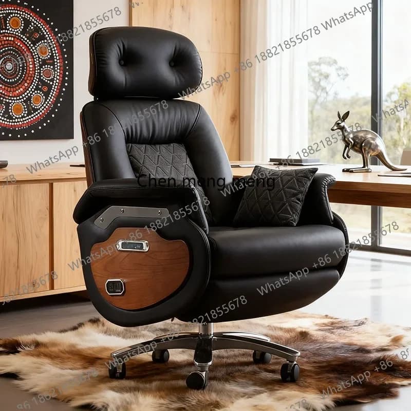 Sedia rotonda per scrivania Sedie in legno Sedia da ufficio da gioco Ruote Singolo reclinabile Playseat Chaise Bureau De Travail Puleggia Magalu