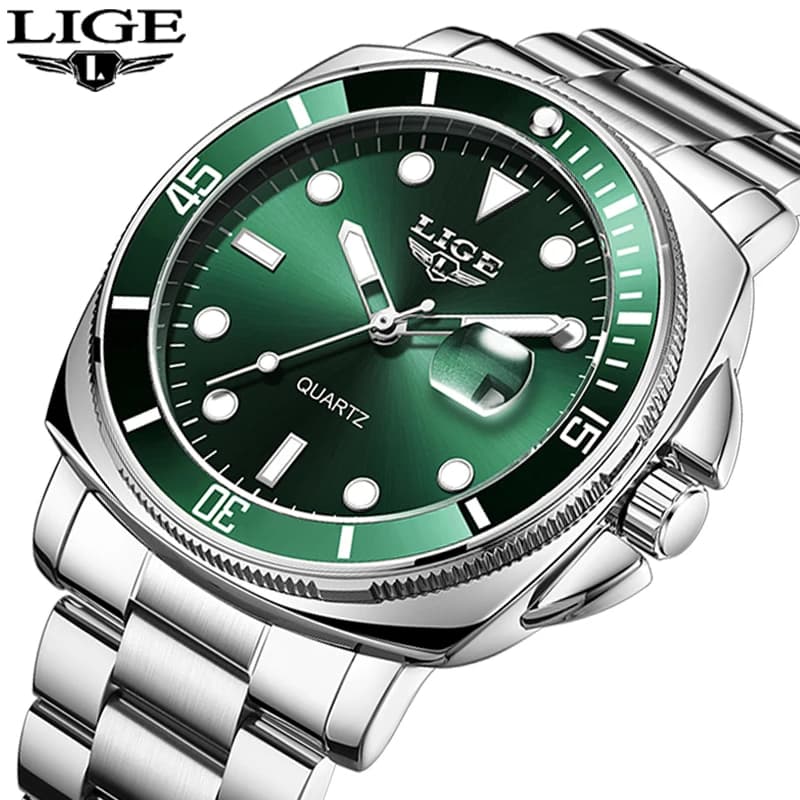 Orologi da polso da uomo LIGE, casual, alla moda, di lusso, da uomo, impermeabili, con datario luminoso, al quarzo, sportivi, reloj.