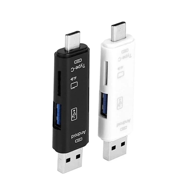 1/2/3pcs 5 in 1 Type C Adapter Multifunction Usb Micro TF SD Memory Card Reader OTG For Mobile Phone Computer Smartphone Adapter