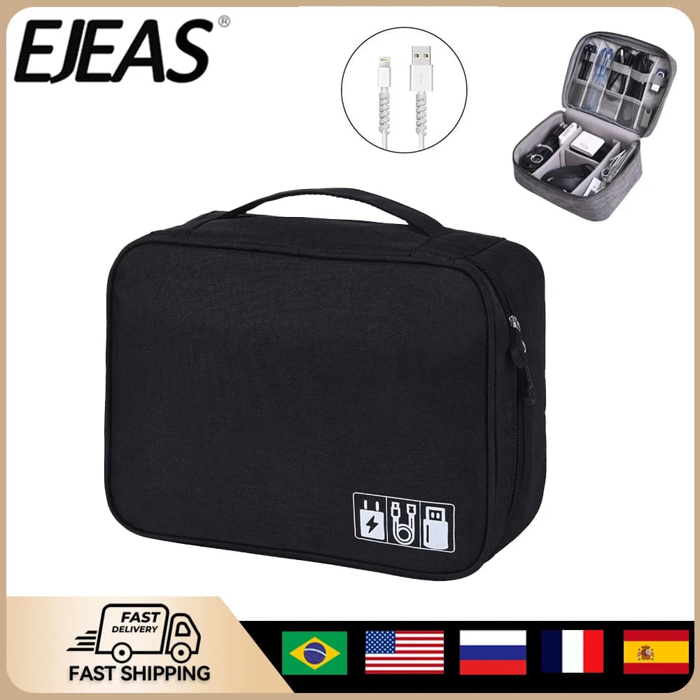 EJEAS V6 Pro/V4 Referee Intercom Handbags for headphones Data line USB Data Loader Spine Bag Organizer Cosmetic Travel Waterproof