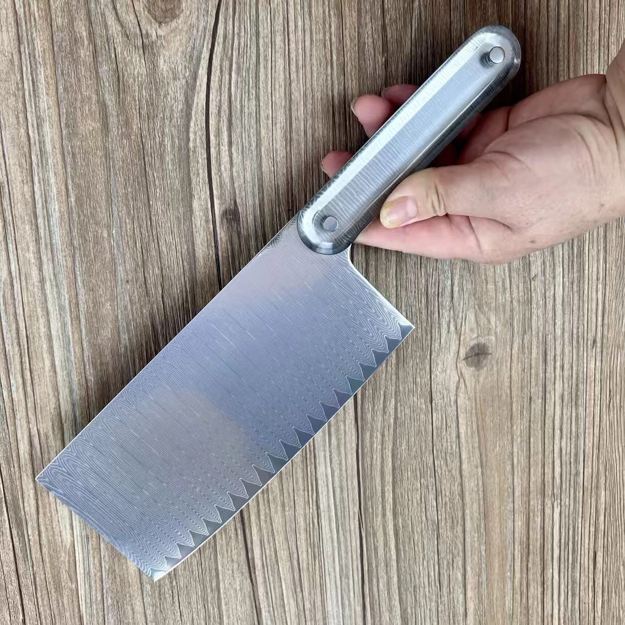 7 Inch Chiniese Chef's Knife 67-layers Damascus Steel VG-10 Blade Slicing Cleaver Professional Kitchen Knives Acrylic Handle