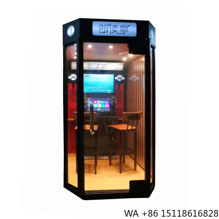 Mini KTV Coin Operated Karaoke Booth Mini Singing Machine