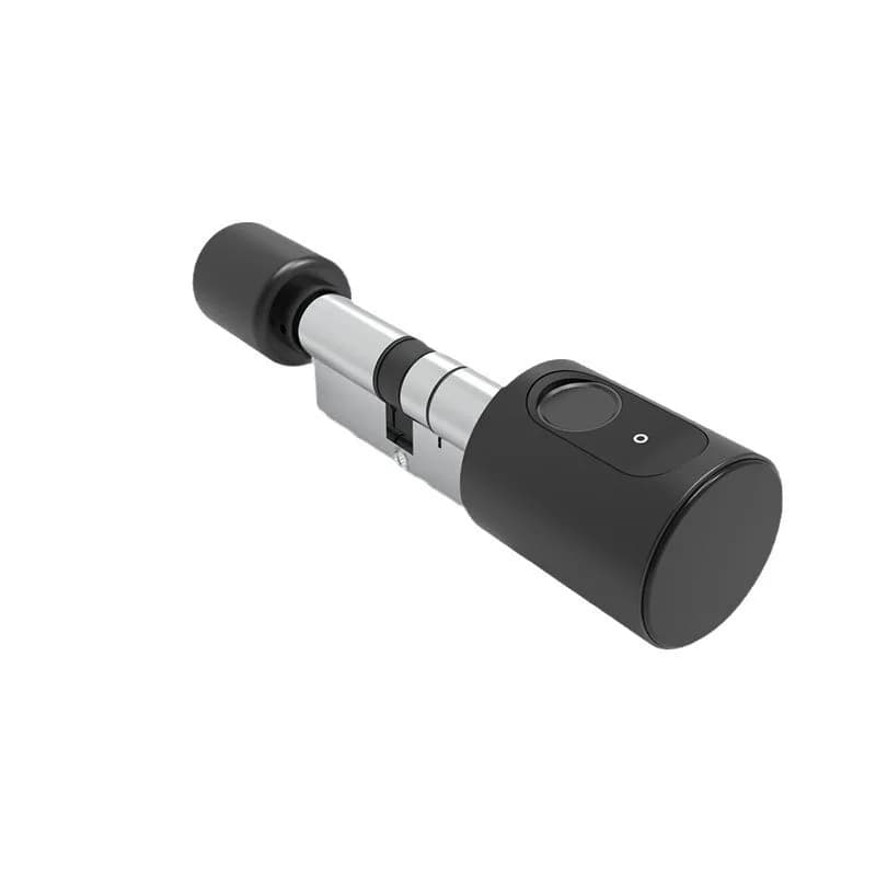 Cilindro per serratura intelligente Bluetooth con riconoscimento dell'impronta digitale, per porte interne in legno, per camere d'albergo e case in affitto, gestione tramite app.