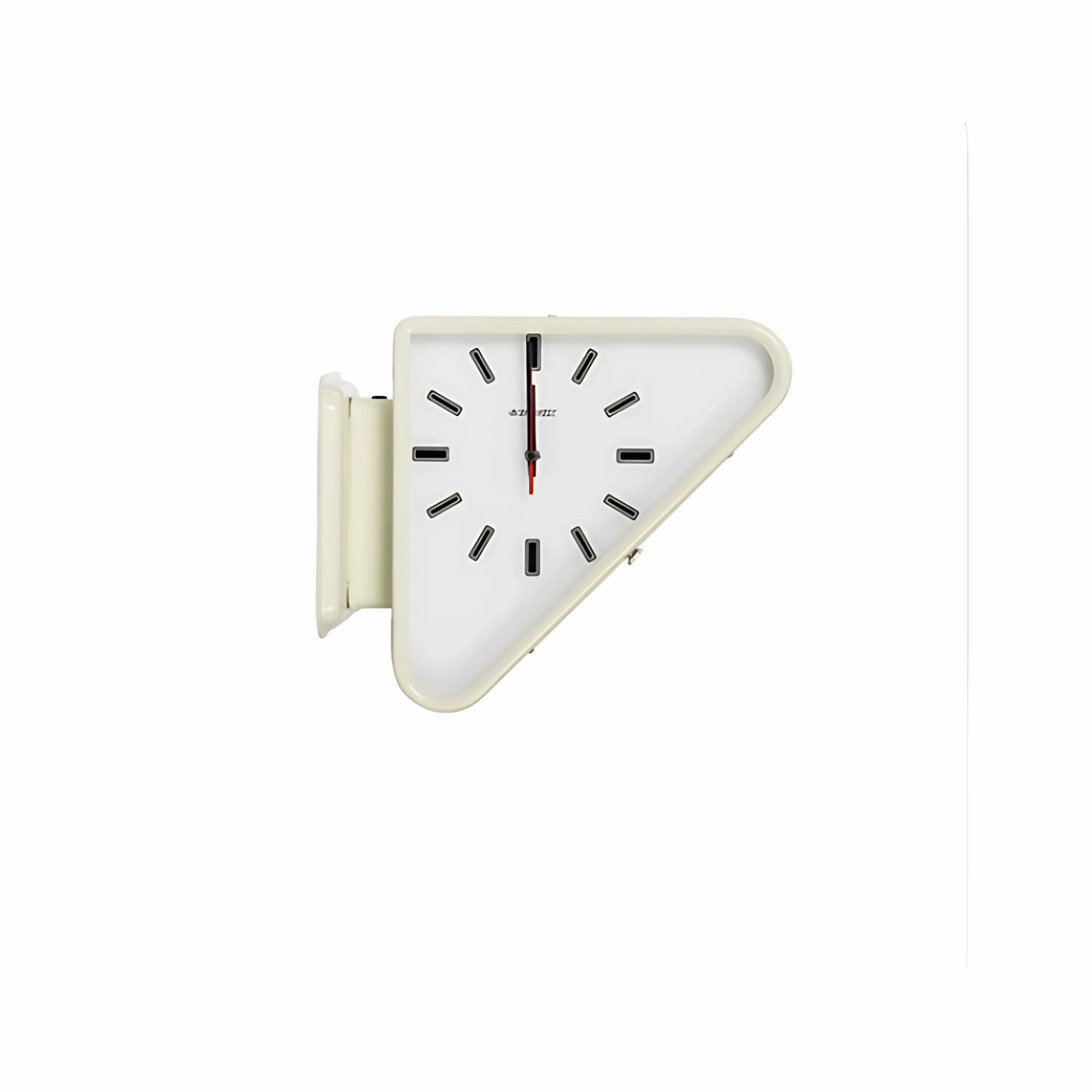 Orologio da Parete Triangolare in Metallo BONOX, Orologio Silenzioso Bifacciale, Decorazione da Parete Semplice in Stile INS