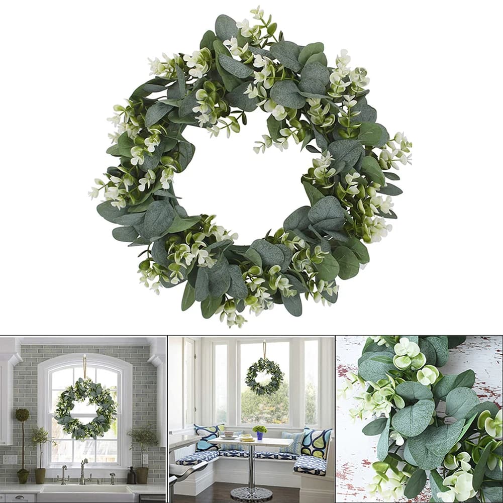 42cm Decoration Artificial Flower Fake Rattan Leaf Lifelike Party Plant Spring Summer Wall Wedding Wreath Garland