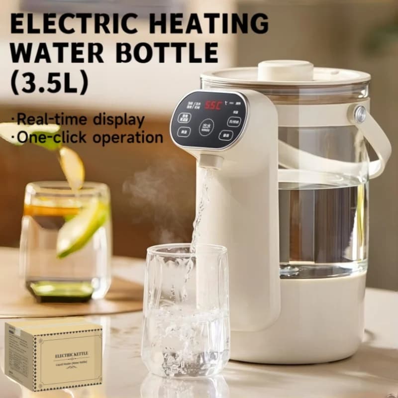 3.5L Large Electric Hot Water Kettle Multi-Function Water Dispenser 12-Degree Temperature Adjustment Automatic Keep Warm Boiler