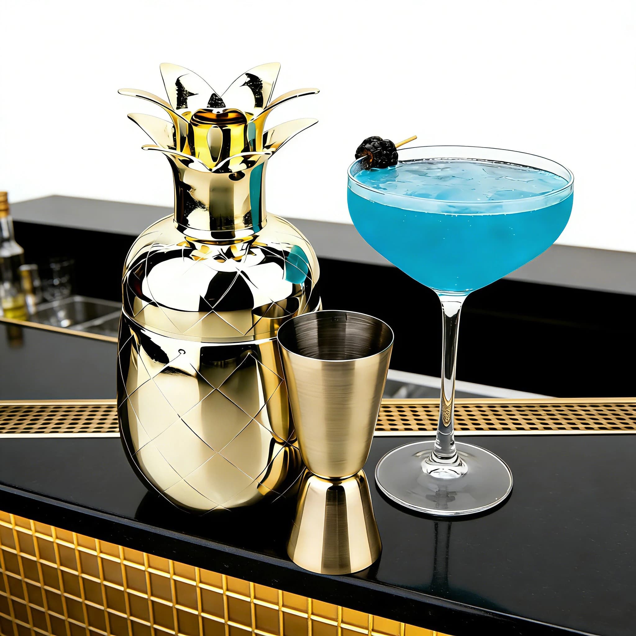 Nuovo Set da Barman in Acciaio Inox, Shaker per Cocktail, Kit per Martini, Mixer per Bevande, Set per Drink Domestici