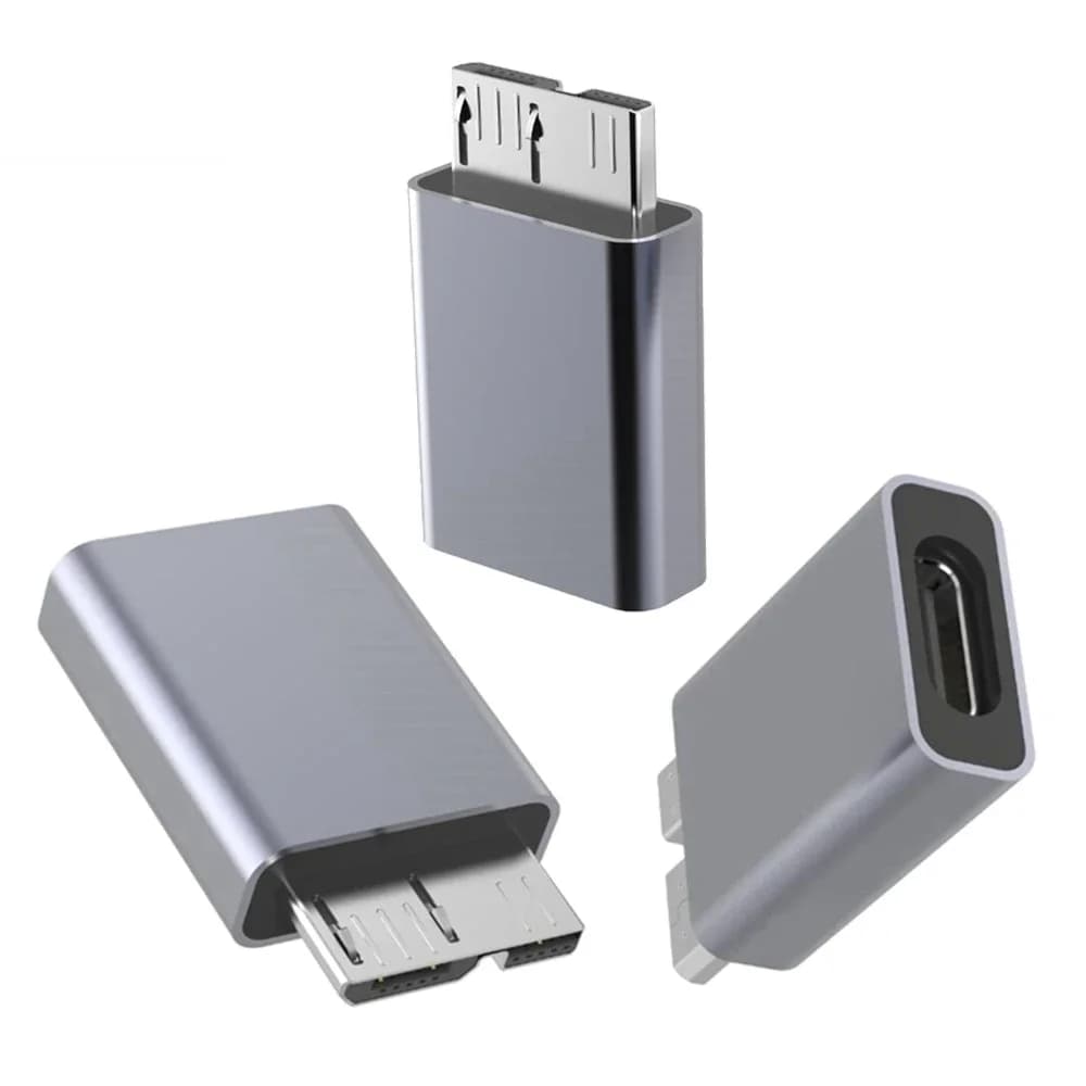 Spina Micro B USB 3.0 tipo C Adattatore Micro B USB C 3.0 maschio a femmina tipo C per disco rigido esterno HDD Kabe USB 3.0 tipo C