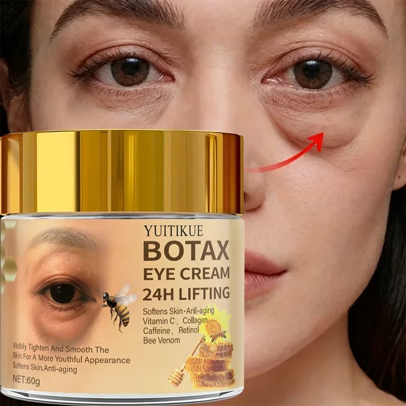 Cream for firming eyes and lifting collagen, reduces thin lines, firms eye bags and moisturizes while reducing swelling