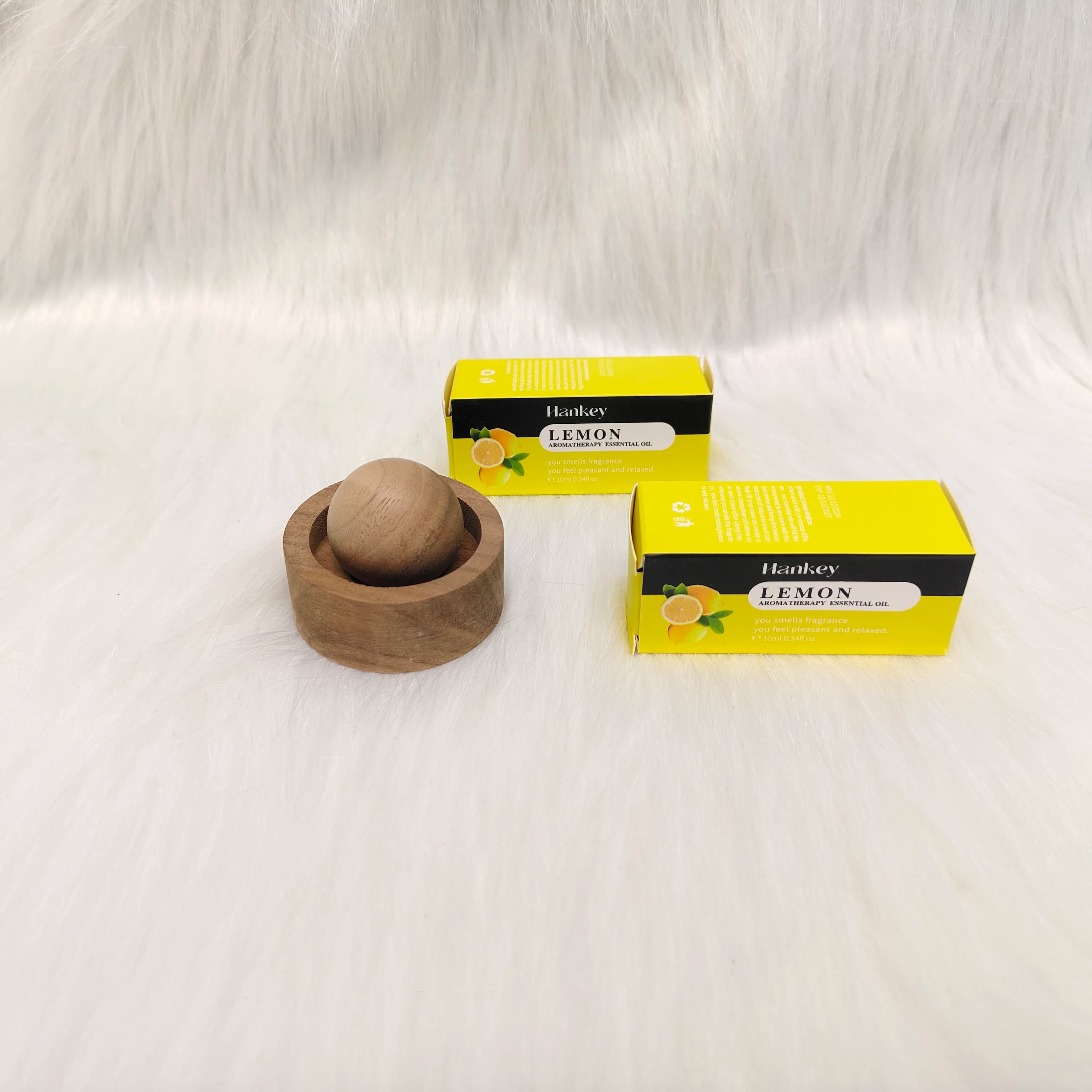 Hot Sale 1Pc Natural Wooden Aromatherapy Diffuser with Essential Oil Wood Scented Block for Home Car Office Air Freshener